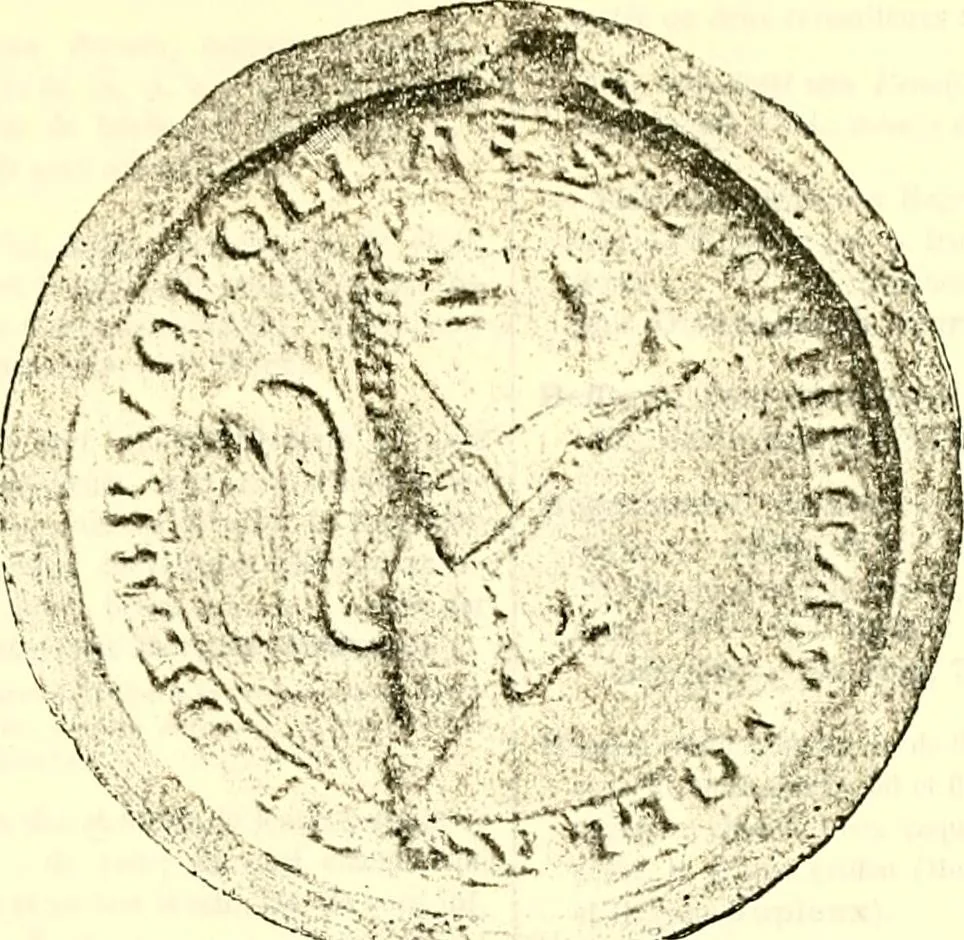 An illustration from Sceaux armoríes des Pays-Bas et des pays avoisinants (Belgique--Royaume des Pays-Bas--Luxembourg--Allemagne--France) recueil historique et héraldique, 1898, leaf 400