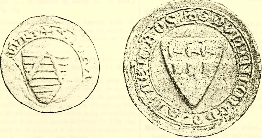 An illustration from Sceaux armoríes des Pays-Bas et des pays avoisinants (Belgique--Royaume des Pays-Bas--Luxembourg--Allemagne--France) recueil historique et héraldique, 1898, leaf 400