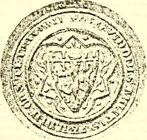 An illustration from Sceaux armoríes des Pays-Bas et des pays avoisinants (Belgique--Royaume des Pays-Bas--Luxembourg--Allemagne--France) recueil historique et héraldique, 1898, leaf 410