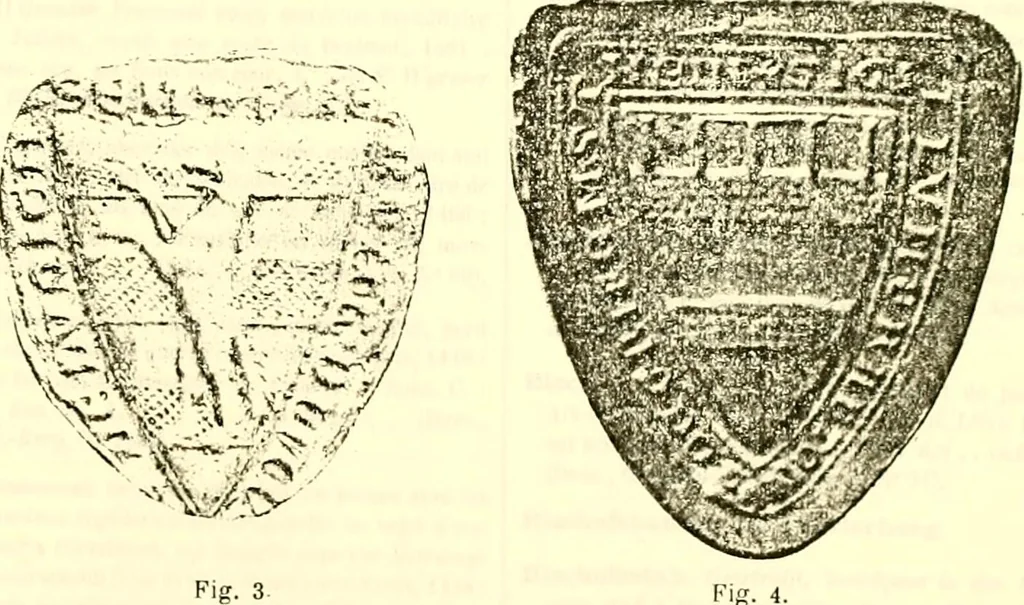 An illustration from Sceaux armoríes des Pays-Bas et des pays avoisinants (Belgique--Royaume des Pays-Bas--Luxembourg--Allemagne--France) recueil historique et héraldique, 1898, leaf 466