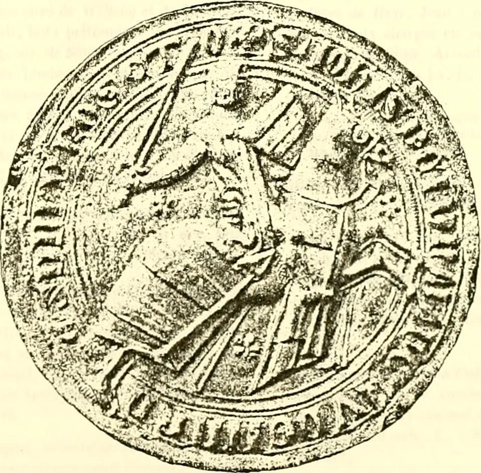 An illustration from Sceaux armoríes des Pays-Bas et des pays avoisinants (Belgique--Royaume des Pays-Bas--Luxembourg--Allemagne--France) recueil historique et héraldique, 1898, leaf 512