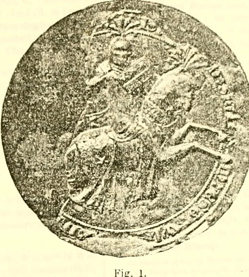 An illustration from Sceaux armoríes des Pays-Bas et des pays avoisinants (Belgique--Royaume des Pays-Bas--Luxembourg--Allemagne--France) recueil historique et héraldique, 1898, leaf 568