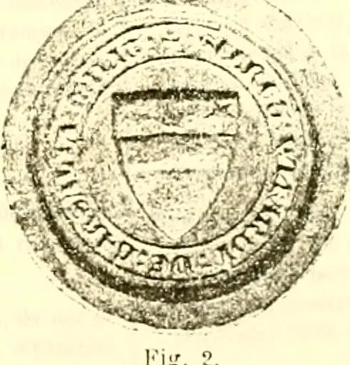 An illustration from Sceaux armoríes des Pays-Bas et des pays avoisinants (Belgique--Royaume des Pays-Bas--Luxembourg--Allemagne--France) recueil historique et héraldique, 1898, leaf 568