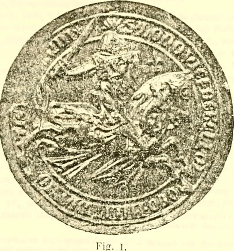An illustration from Sceaux armoríes des Pays-Bas et des pays avoisinants (Belgique--Royaume des Pays-Bas--Luxembourg--Allemagne--France) recueil historique et héraldique, 1898, leaf 578