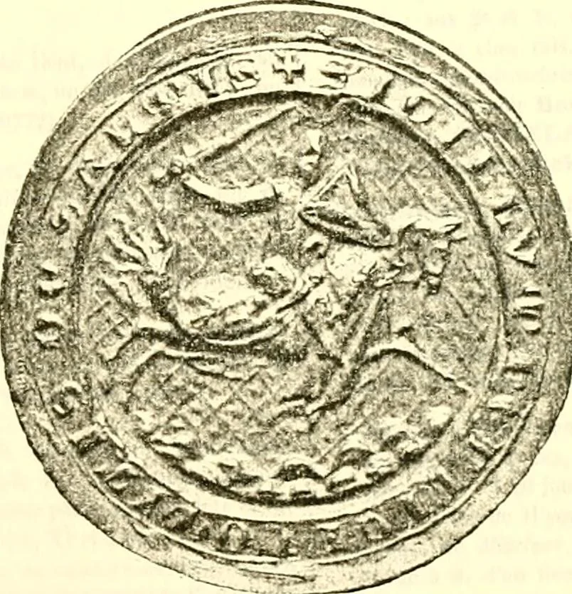 An illustration from Sceaux armoríes des Pays-Bas et des pays avoisinants (Belgique--Royaume des Pays-Bas--Luxembourg--Allemagne--France) recueil historique et héraldique, 1898, leaf 596