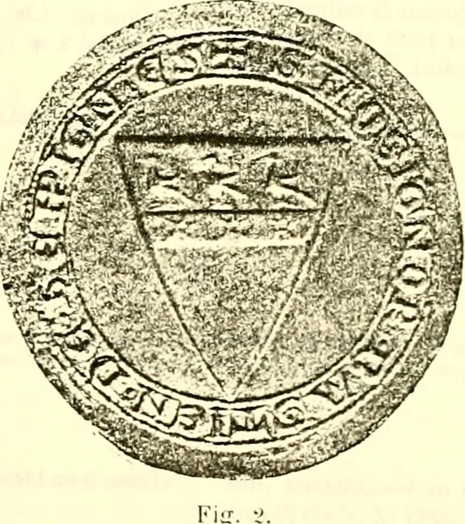 An illustration from Sceaux armoríes des Pays-Bas et des pays avoisinants (Belgique--Royaume des Pays-Bas--Luxembourg--Allemagne--France) recueil historique et héraldique, 1898, leaf 634