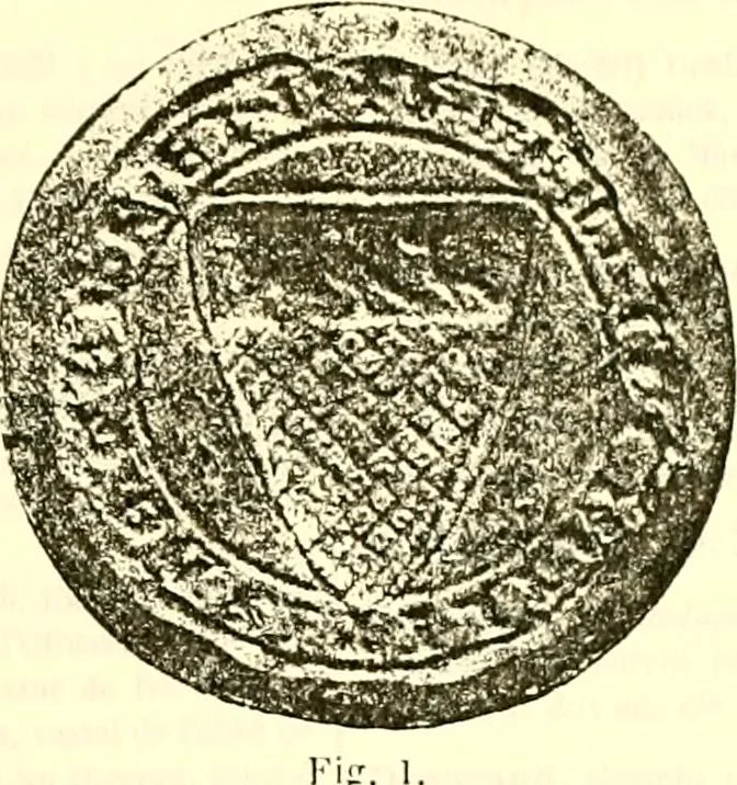 An illustration from Sceaux armoríes des Pays-Bas et des pays avoisinants (Belgique--Royaume des Pays-Bas--Luxembourg--Allemagne--France) recueil historique et héraldique, 1898, leaf 690