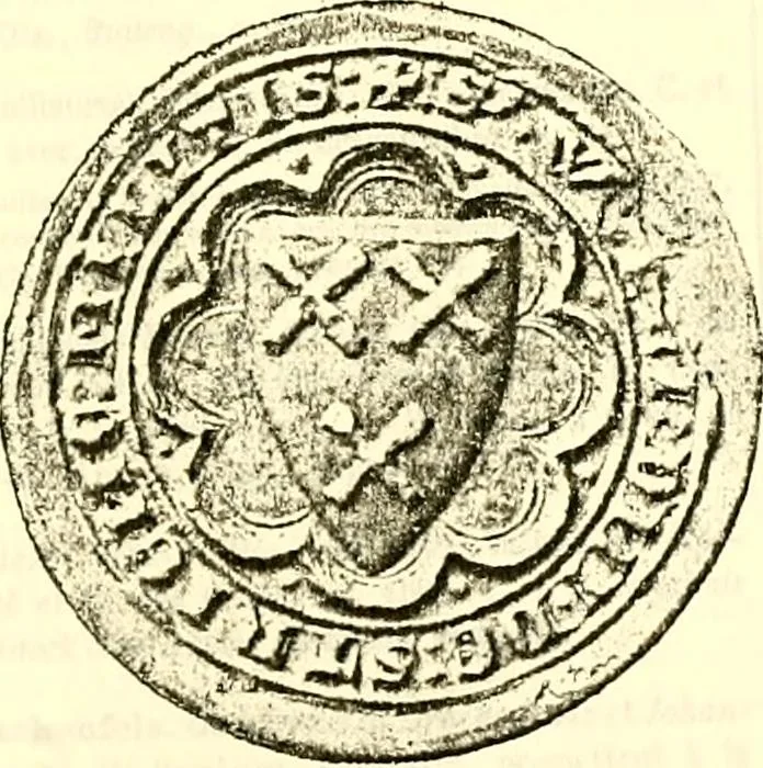 An illustration from Sceaux armoríes des Pays-Bas et des pays avoisinants (Belgique--Royaume des Pays-Bas--Luxembourg--Allemagne--France) recueil historique et héraldique, 1898, leaf 708