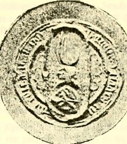 An illustration from Sceaux armoríes des Pays-Bas et des pays avoisinants (Belgique--Royaume des Pays-Bas--Luxembourg--Allemagne--France) recueil historique et héraldique, 1898, leaf 736