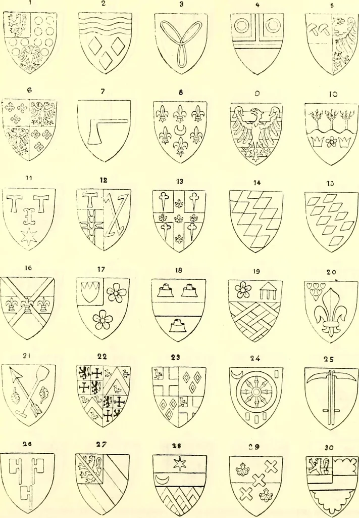 An illustration from Sceaux armoríes des Pays-Bas et des pays avoisinants (Belgique--Royaume des Pays-Bas--Luxembourg--Allemagne--France) recueil historique et héraldique, 1898, leaf 942