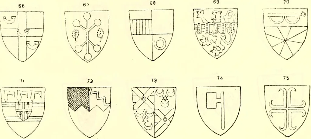 An illustration from Sceaux armoríes des Pays-Bas et des pays avoisinants (Belgique--Royaume des Pays-Bas--Luxembourg--Allemagne--France) recueil historique et héraldique, 1898, leaf 946