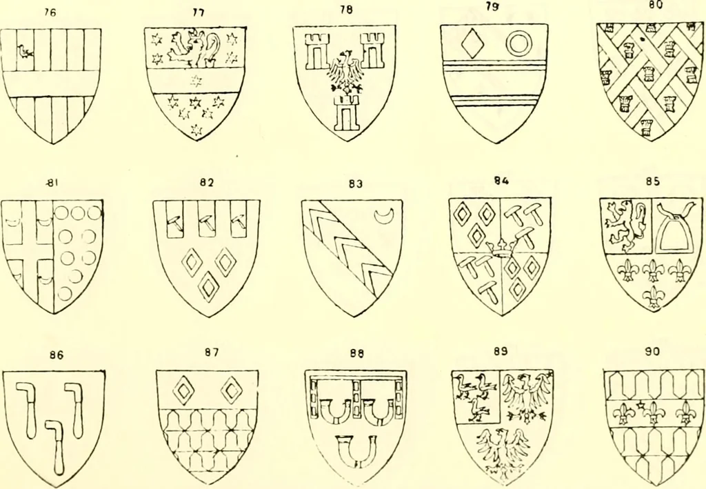 An illustration from Sceaux armoríes des Pays-Bas et des pays avoisinants (Belgique--Royaume des Pays-Bas--Luxembourg--Allemagne--France) recueil historique et héraldique, 1898, leaf 946