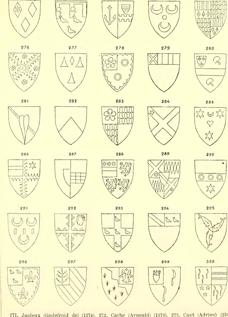 An illustration from Sceaux armoríes des Pays-Bas et des pays avoisinants (Belgique--Royaume des Pays-Bas--Luxembourg--Allemagne--France) recueil historique et héraldique, 1898, leaf 960