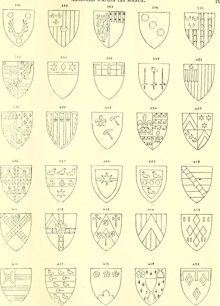An illustration from Sceaux armoríes des Pays-Bas et des pays avoisinants (Belgique--Royaume des Pays-Bas--Luxembourg--Allemagne--France) recueil historique et héraldique, 1898, leaf 968