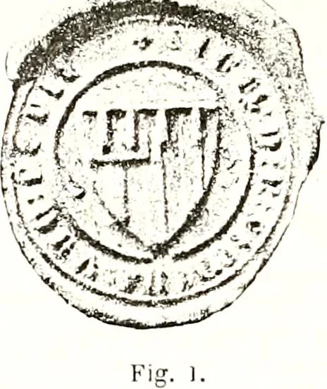 An illustration from Sceaux armoríes des Pays-Bas et des pays avoisinants (Belgique--Royaume des Pays-Bas--Luxembourg--Allemagne--France) recueil historique et héraldique, 1898, leaf 164