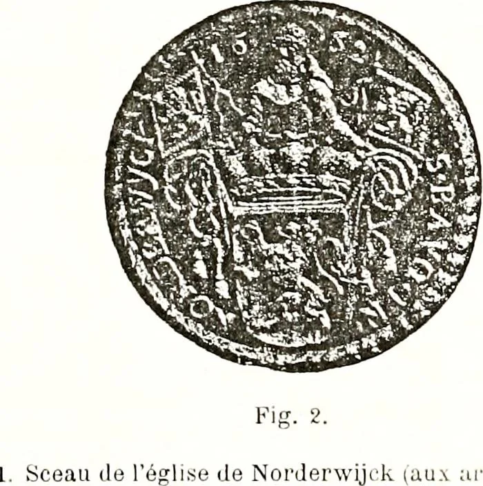 An illustration from Sceaux armoríes des Pays-Bas et des pays avoisinants (Belgique--Royaume des Pays-Bas--Luxembourg--Allemagne--France) recueil historique et héraldique, 1898, leaf 182