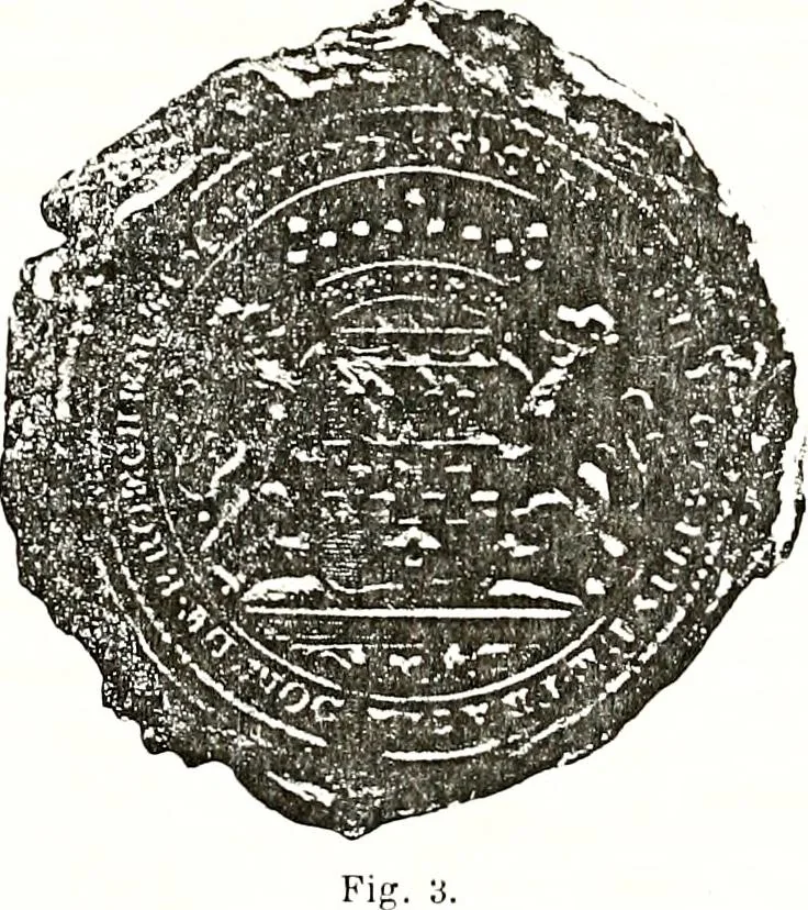 An illustration from Sceaux armoríes des Pays-Bas et des pays avoisinants (Belgique--Royaume des Pays-Bas--Luxembourg--Allemagne--France) recueil historique et héraldique, 1898, leaf 192