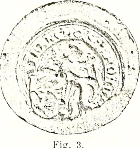 An illustration from Sceaux armoríes des Pays-Bas et des pays avoisinants (Belgique--Royaume des Pays-Bas--Luxembourg--Allemagne--France) recueil historique et héraldique, 1898, leaf 388