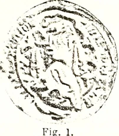 An illustration from Sceaux armoríes des Pays-Bas et des pays avoisinants (Belgique--Royaume des Pays-Bas--Luxembourg--Allemagne--France) recueil historique et héraldique, 1898, leaf 490