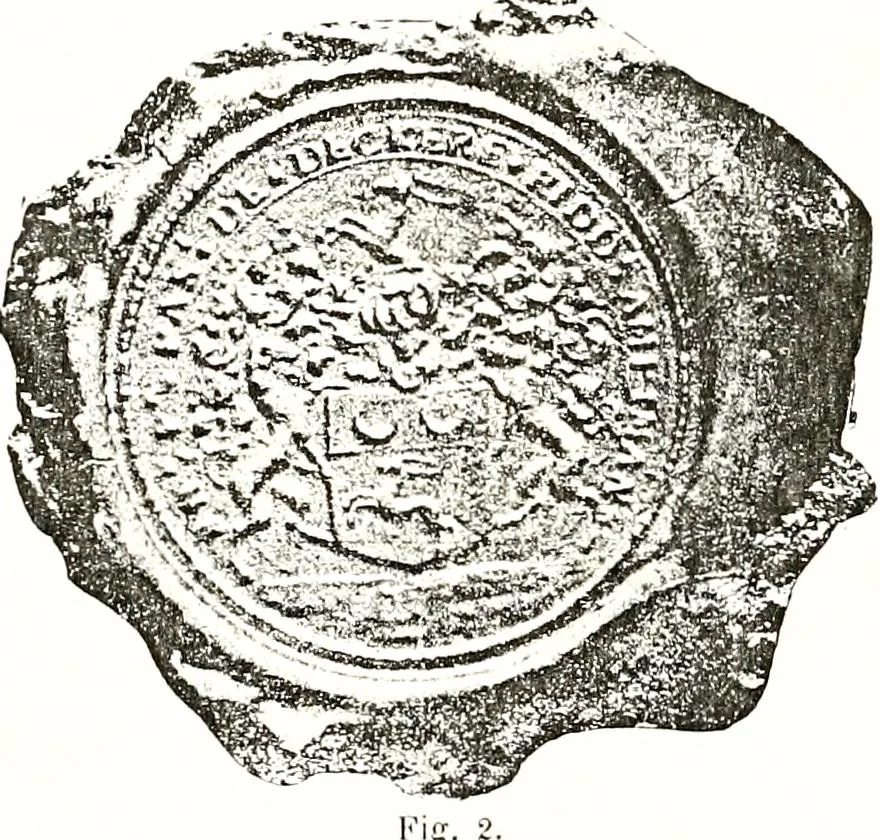An illustration from Sceaux armoríes des Pays-Bas et des pays avoisinants (Belgique--Royaume des Pays-Bas--Luxembourg--Allemagne--France) recueil historique et héraldique, 1898, leaf 770