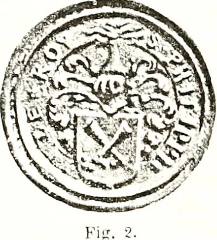 An illustration from Sceaux armoríes des Pays-Bas et des pays avoisinants (Belgique--Royaume des Pays-Bas--Luxembourg--Allemagne--France) recueil historique et héraldique, 1898, leaf 808