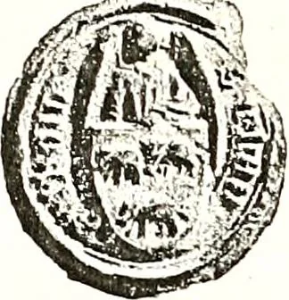 An illustration from Sceaux armoríes des Pays-Bas et des pays avoisinants (Belgique--Royaume des Pays-Bas--Luxembourg--Allemagne--France) recueil historique et héraldique, 1898, leaf 82