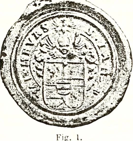 An illustration from Sceaux armoríes des Pays-Bas et des pays avoisinants (Belgique--Royaume des Pays-Bas--Luxembourg--Allemagne--France) recueil historique et héraldique, 1898, leaf 836