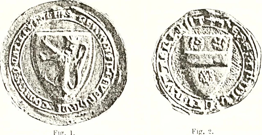 An illustration from Sceaux armoríes des Pays-Bas et des pays avoisinants (Belgique--Royaume des Pays-Bas--Luxembourg--Allemagne--France) recueil historique et héraldique, 1898, leaf 892