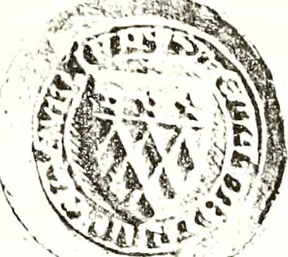 An illustration from Sceaux armoríes des Pays-Bas et des pays avoisinants (Belgique--Royaume des Pays-Bas--Luxembourg--Allemagne--France) recueil historique et héraldique, 1898, leaf 910