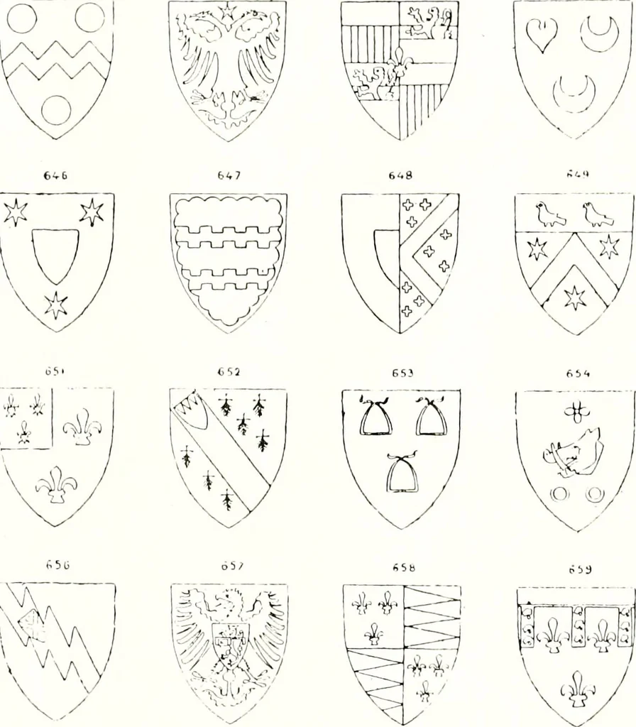 An illustration from Sceaux armoríes des Pays-Bas et des pays avoisinants (Belgique--Royaume des Pays-Bas--Luxembourg--Allemagne--France) recueil historique et héraldique, 1898, leaf 946