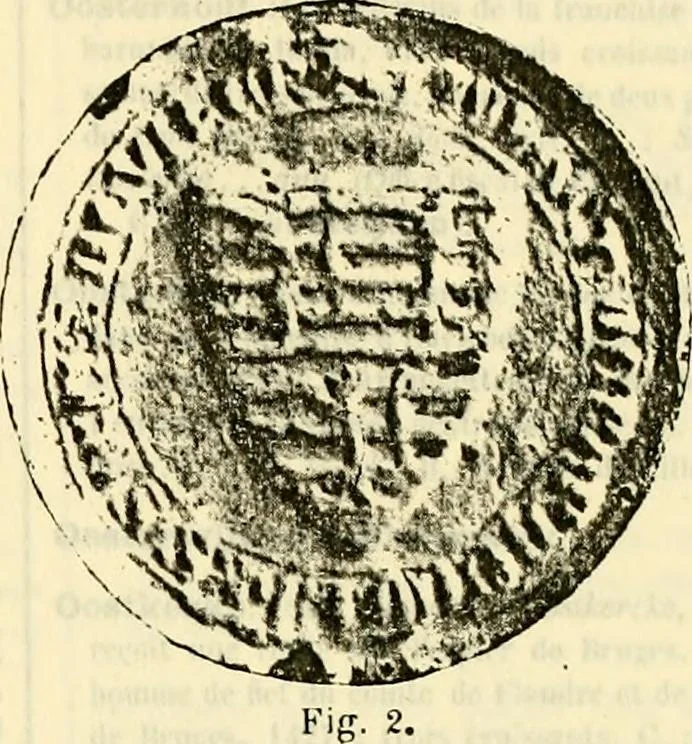 An illustration from Sceaux armoríes des Pays-Bas et des pays avoisinants (Belgique--Royaume des Pays-Bas--Luxembourg--Allemagne--France) recueil historique et héraldique, 1898, leaf 112