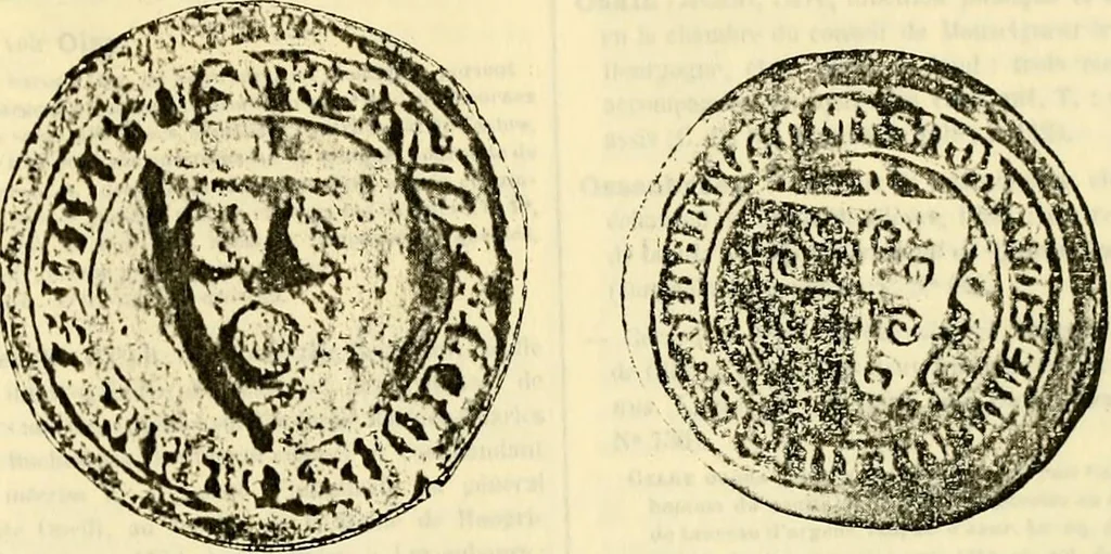 An illustration from Sceaux armoríes des Pays-Bas et des pays avoisinants (Belgique--Royaume des Pays-Bas--Luxembourg--Allemagne--France) recueil historique et héraldique, 1898, leaf 130