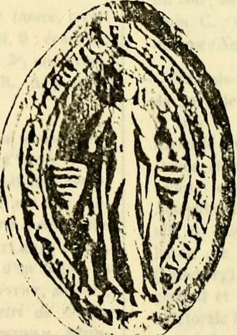 An illustration from Sceaux armoríes des Pays-Bas et des pays avoisinants (Belgique--Royaume des Pays-Bas--Luxembourg--Allemagne--France) recueil historique et héraldique, 1898, leaf 140