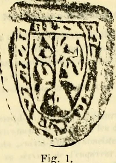 An illustration from Sceaux armoríes des Pays-Bas et des pays avoisinants (Belgique--Royaume des Pays-Bas--Luxembourg--Allemagne--France) recueil historique et héraldique, 1898, leaf 158
