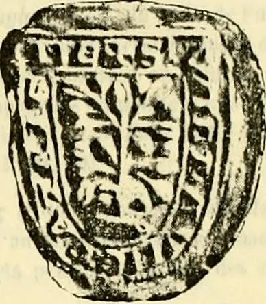 An illustration from Sceaux armoríes des Pays-Bas et des pays avoisinants (Belgique--Royaume des Pays-Bas--Luxembourg--Allemagne--France) recueil historique et héraldique, 1898, leaf 158