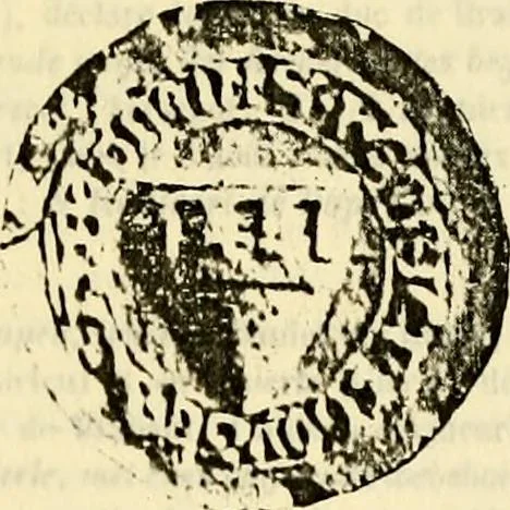 An illustration from Sceaux armoríes des Pays-Bas et des pays avoisinants (Belgique--Royaume des Pays-Bas--Luxembourg--Allemagne--France) recueil historique et héraldique, 1898, leaf 168