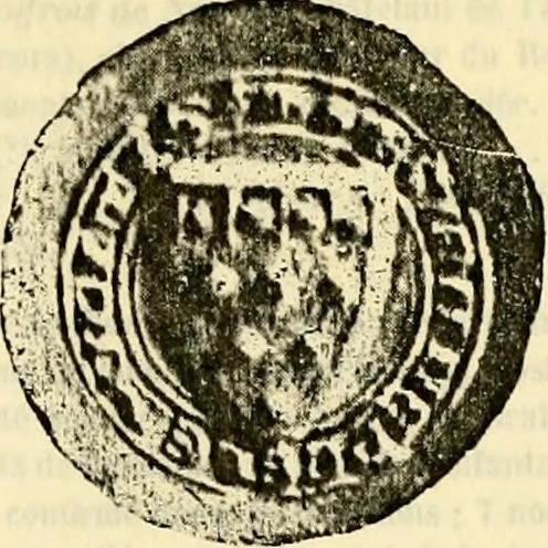 An illustration from Sceaux armoríes des Pays-Bas et des pays avoisinants (Belgique--Royaume des Pays-Bas--Luxembourg--Allemagne--France) recueil historique et héraldique, 1898, leaf 18