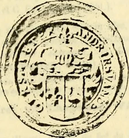 An illustration from Sceaux armoríes des Pays-Bas et des pays avoisinants (Belgique--Royaume des Pays-Bas--Luxembourg--Allemagne--France) recueil historique et héraldique, 1898, leaf 242