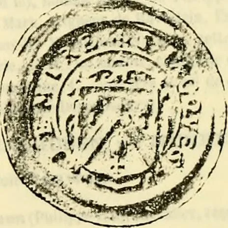 An illustration from Sceaux armoríes des Pays-Bas et des pays avoisinants (Belgique--Royaume des Pays-Bas--Luxembourg--Allemagne--France) recueil historique et héraldique, 1898, leaf 242