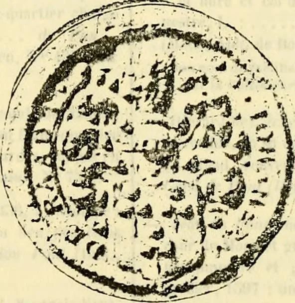 An illustration from Sceaux armoríes des Pays-Bas et des pays avoisinants (Belgique--Royaume des Pays-Bas--Luxembourg--Allemagne--France) recueil historique et héraldique, 1898, leaf 252
