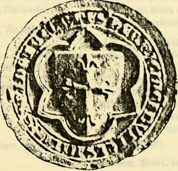 An illustration from Sceaux armoríes des Pays-Bas et des pays avoisinants (Belgique--Royaume des Pays-Bas--Luxembourg--Allemagne--France) recueil historique et héraldique, 1898, leaf 28