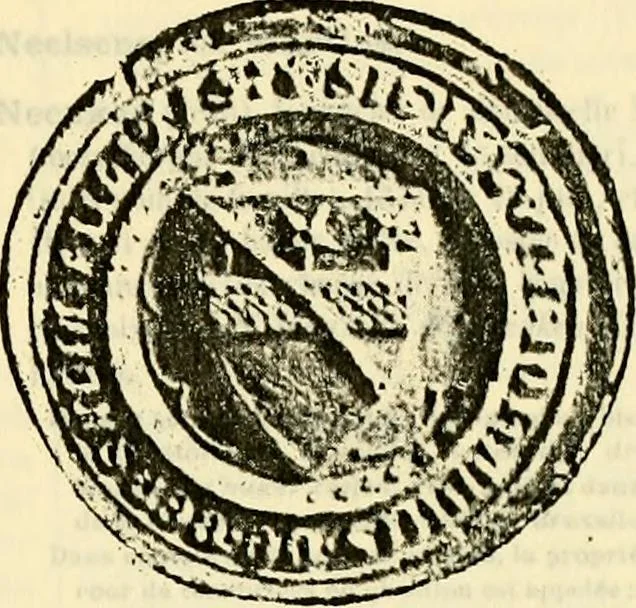 An illustration from Sceaux armoríes des Pays-Bas et des pays avoisinants (Belgique--Royaume des Pays-Bas--Luxembourg--Allemagne--France) recueil historique et héraldique, 1898, leaf 28