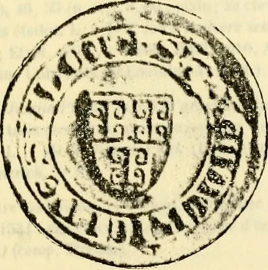 An illustration from Sceaux armoríes des Pays-Bas et des pays avoisinants (Belgique--Royaume des Pays-Bas--Luxembourg--Allemagne--France) recueil historique et héraldique, 1898, leaf 280
