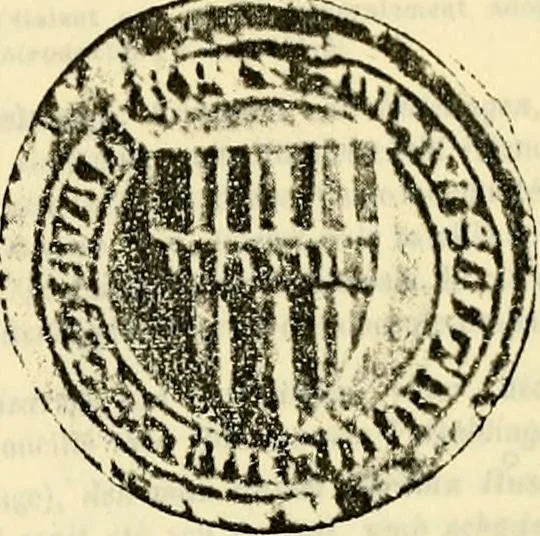 An illustration from Sceaux armoríes des Pays-Bas et des pays avoisinants (Belgique--Royaume des Pays-Bas--Luxembourg--Allemagne--France) recueil historique et héraldique, 1898, leaf 298