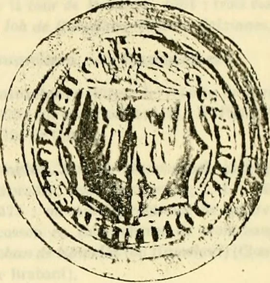 An illustration from Sceaux armoríes des Pays-Bas et des pays avoisinants (Belgique--Royaume des Pays-Bas--Luxembourg--Allemagne--France) recueil historique et héraldique, 1898, leaf 326
