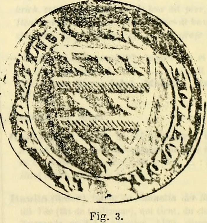 An illustration from Sceaux armoríes des Pays-Bas et des pays avoisinants (Belgique--Royaume des Pays-Bas--Luxembourg--Allemagne--France) recueil historique et héraldique, 1898, leaf 336