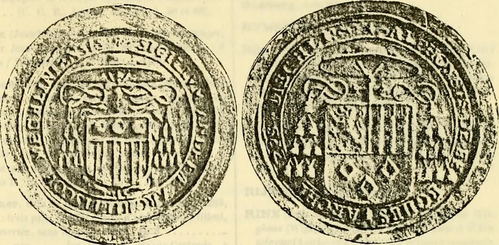 An illustration from Sceaux armoríes des Pays-Bas et des pays avoisinants (Belgique--Royaume des Pays-Bas--Luxembourg--Allemagne--France) recueil historique et héraldique, 1898, leaf 392