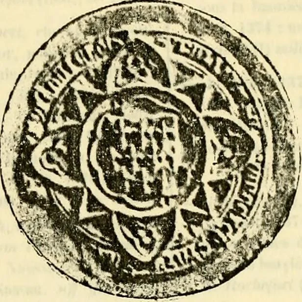 An illustration from Sceaux armoríes des Pays-Bas et des pays avoisinants (Belgique--Royaume des Pays-Bas--Luxembourg--Allemagne--France) recueil historique et héraldique, 1898, leaf 410