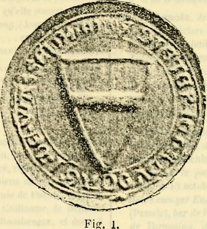 An illustration from Sceaux armoríes des Pays-Bas et des pays avoisinants (Belgique--Royaume des Pays-Bas--Luxembourg--Allemagne--France) recueil historique et héraldique, 1898, leaf 522