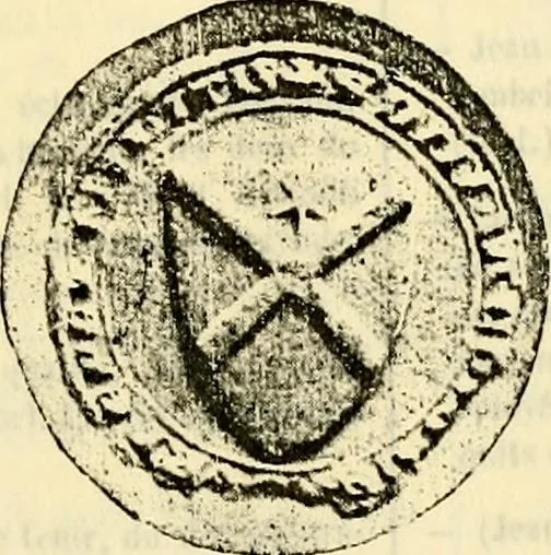 An illustration from Sceaux armoríes des Pays-Bas et des pays avoisinants (Belgique--Royaume des Pays-Bas--Luxembourg--Allemagne--France) recueil historique et héraldique, 1898, leaf 550